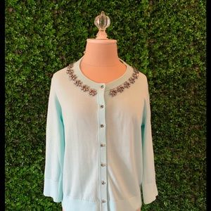 Kate Spade jeweled accent sweater